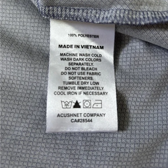 Foot Joy FJ Mens Golf Polo Shirt Size Medium Gray  Short‎ Sleeve - Picture 7 of 9